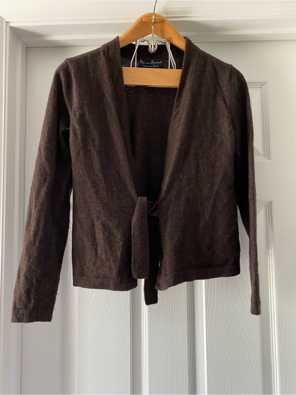 Mercer & Madison 100% Merino Wool Cardigan – Brown – Size XL